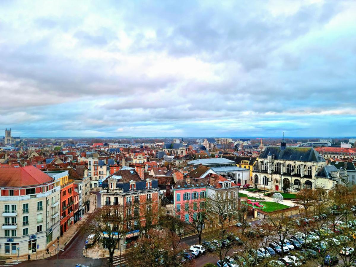 Le Perchoir, High-End & Panoramic View Apartment Troyes Bagian luar foto